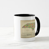 Kaart van North Carolina Mok (Voorkant rechts)