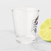 Kaart van North Carolina, poststempel Shot Glas (Links)