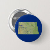 Kaart van North Dakota Button (Voorkant /achterkant)