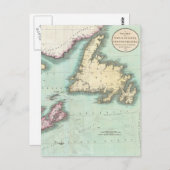  kaart van Nova Scotia en Newfoundland (1807) (Voorkant / Achterkant)