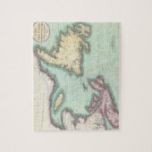 kaart van Nova Scotia en Newfoundland (1807) Legpuzzel (Verticaal)