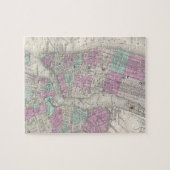  kaart van NYC en Brooklyn (1866) Legpuzzel (Horizontaal)