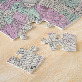  kaart van NYC en Brooklyn (1866) Legpuzzel (Zijkant)