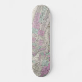  kaart van NYC en Brooklyn (1866) Skateboard (Voorkant)