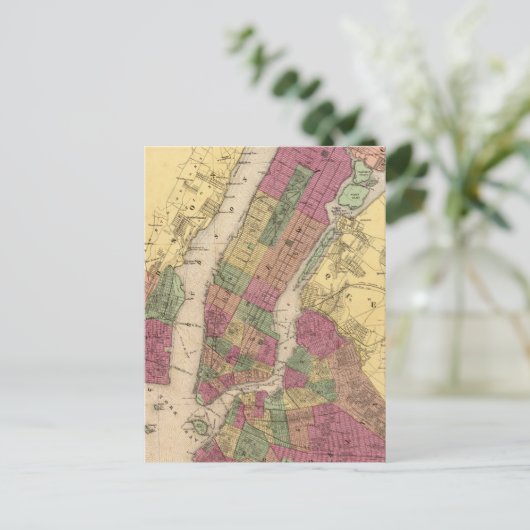 kaart van NYC en Brooklyn (1868) (Staand voorkant)