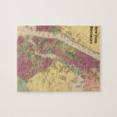  kaart van NYC en Brooklyn (1868) Legpuzzel (Horizontaal)