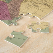  kaart van NYC en Brooklyn (1868) Legpuzzel (Zijkant)