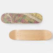  kaart van NYC en Brooklyn (1868) Persoonlijk Skateboard (Horizontaal)