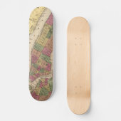  kaart van NYC en Brooklyn (1868) Persoonlijk Skateboard (Voorkant)