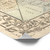  kaart van NYC en Brooklyn (1882) Poster (Hoek)