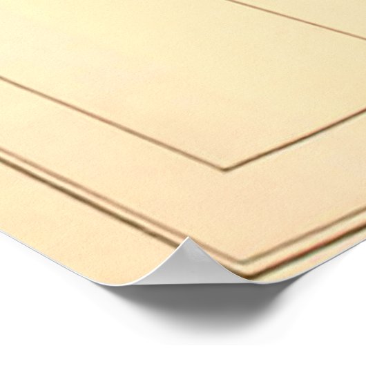 kaart van Oahu Hawaii (1901) Poster (Hoek)