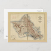 Kaart van Oahu, Hawaii (1938) (Voorkant / Achterkant)