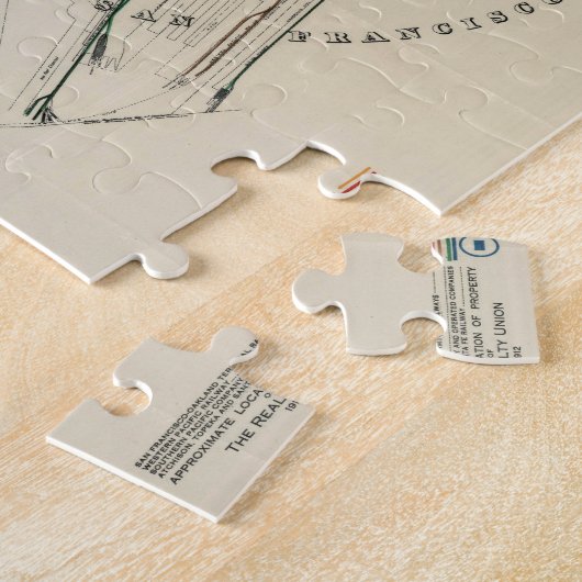  kaart van Oakland CA (1912) Legpuzzel (Zijkant)