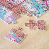  kaart van Oakland California (1959) Legpuzzel (Zijkant)