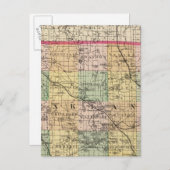 Kaart van Oakland County, Michigan (Voorkant / Achterkant)