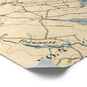  kaart van Ocean City Maryland (1900) Poster (Hoek)