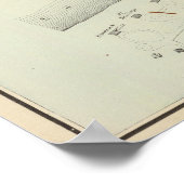 Kaart van Oceanic en Fair Haven, NJ Poster (Hoek)