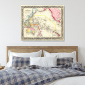 Kaart van Oceanica Canvas Afdruk (Insitu (Slaapkamer))