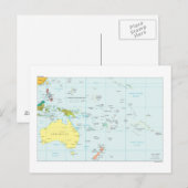 Kaart van Oceanië (Voorkant / Achterkant)