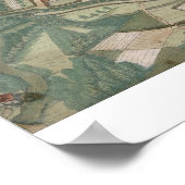 Kaart van Odense, van "Civitates Orbis Terrarum" d Poster (Hoek)