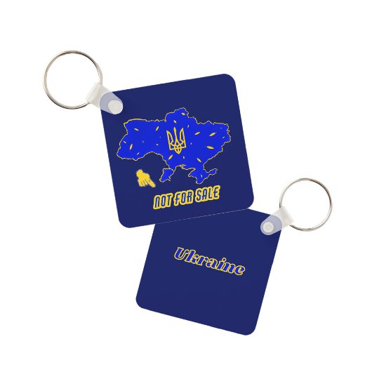 Kaart van Oekraïne Sleutelhanger