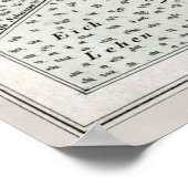  kaart van Offenbach am Main Duitsland (1861) Poster (Hoek)