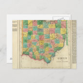 Kaart van Ohio (Voorkant / Achterkant)