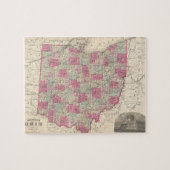  kaart van Ohio (1864) Legpuzzel (Horizontaal)
