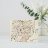  kaart van Ohio (1866) (Staand voorkant)