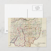  kaart van Ohio (1866) (Voorkant / Achterkant)