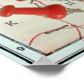  kaart van Ohio (1921)  kaartteller Poster (Hoek)