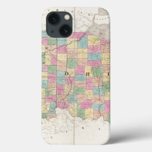 Kaart van Ohio en Indiana iPhone 13 Hoesje