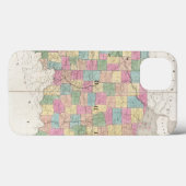 Kaart van Ohio en Indiana Case-Mate iPhone Case (Achterkant (horizontaal))