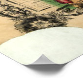 Kaart van Ohio, Indiana en Michigan (1859) Poster (Hoek)