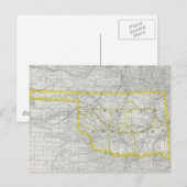  kaart van Oklahoma (1889) (Voorkant / Achterkant)