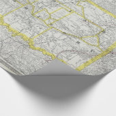 kaart van Oklahoma (1889) Cadeaupapier (Hoek)