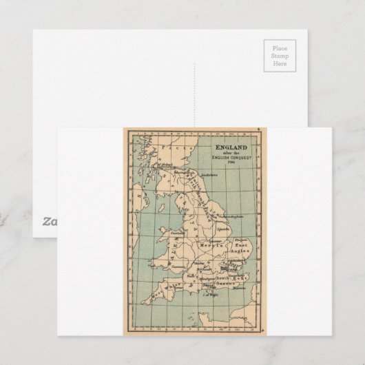 Kaart van Old England (Voorkant / Achterkant)