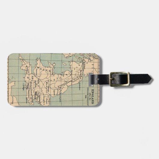 Kaart van Old England Bagagelabel (Voorkant horizontaal)