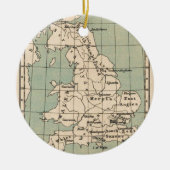 Kaart van Old England Keramisch Ornament (Voorkant)