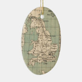 Kaart van Old England Keramisch Ornament (Rechts)