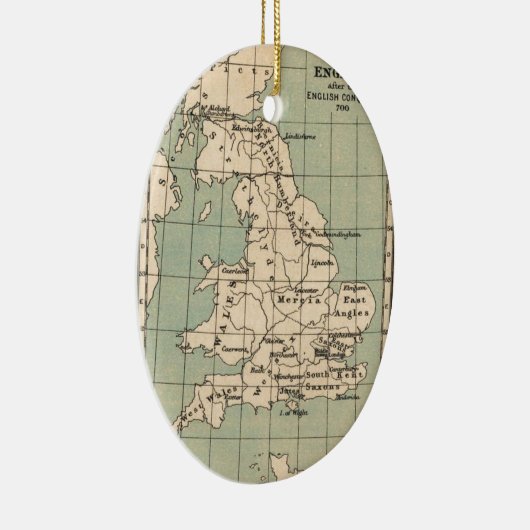 Kaart van Old England Keramisch Ornament (Rechts)