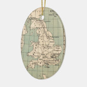 Kaart van Old England Keramisch Ornament (Links)