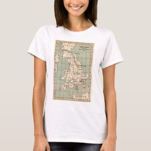 Kaart van Old England T-shirt