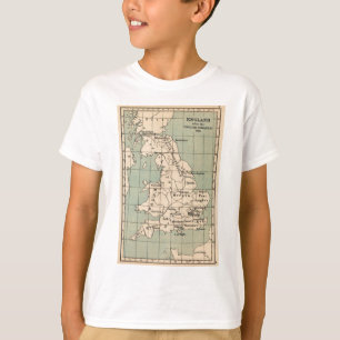 Kaart van Old England T-shirt