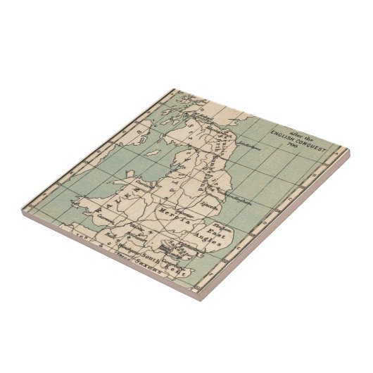 Kaart van Old England Tegeltje (Zijkant)
