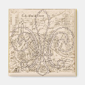 Kaart van Old New Orleans met Fleur Magneet (Voorkant)