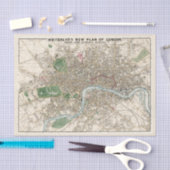 Kaart van Old  Whitbread van Londen Great City Tissuepapier (Craft)