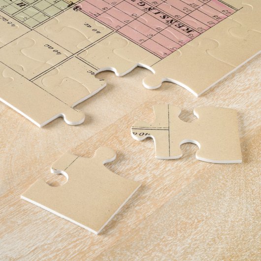  kaart van Omaha Nebraska (1885) Legpuzzel (Zijkant)