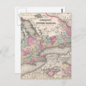 kaart van Ontario (1857) (Voorkant / Achterkant)