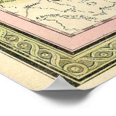  kaart van Oost-Canada (1850) Poster (Hoek)